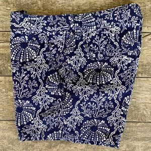 Old Navy Beach Ocean Coral Sea Urchin Print Chino Shorts 14 GIRLS
